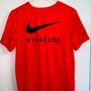 Orange Nike T shirt